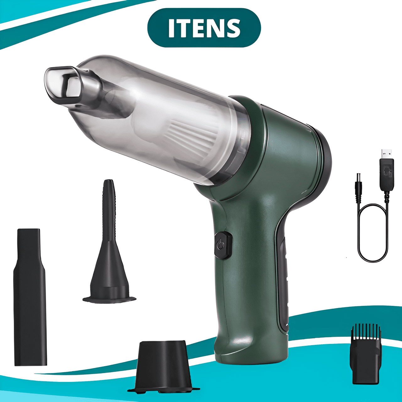 Aspirador de Pó e Soprado 5 Em 1 - Power Clean