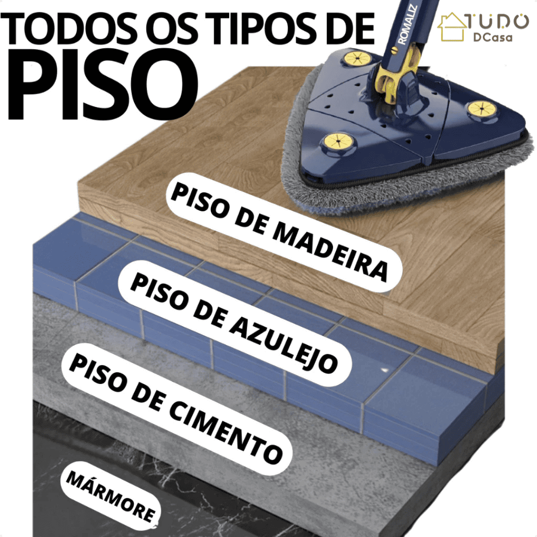 Mop Triangular Premium 360º ( + 2 PANOS GRÁTIS! )
