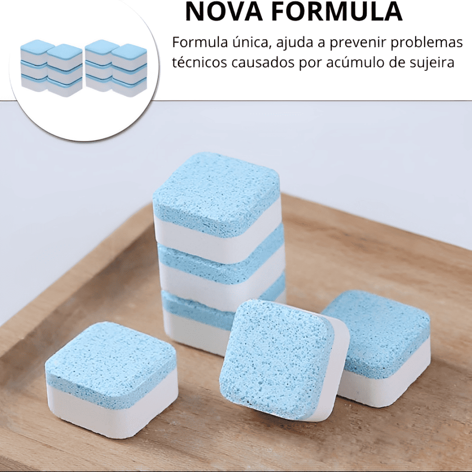 Pastilhas de Limpeza e Higienização para Maquina de Lavar - LavaClean Pro