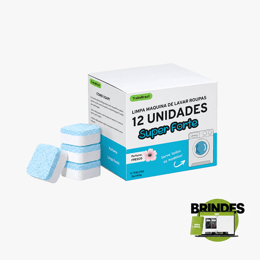 LavaClean - Pastilhas de Limpeza e Higienização para Maquina de Lavar + 2 BRINDES