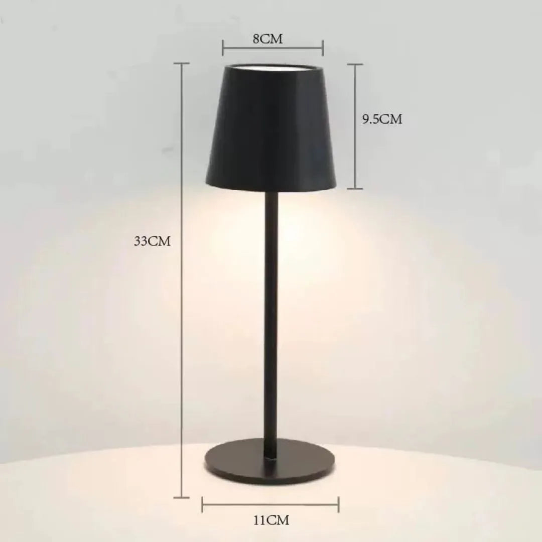 Abajur LED Moderno Recarregável Touch 3 Cores Sem Fio