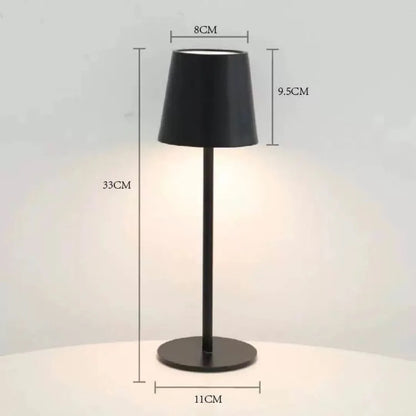 Abajur LED Moderno Recarregável Touch 3 Cores Sem Fio