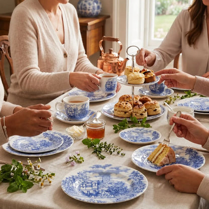 Aparelho De Jantar E Chá 20 Peças - Toile De Jouy