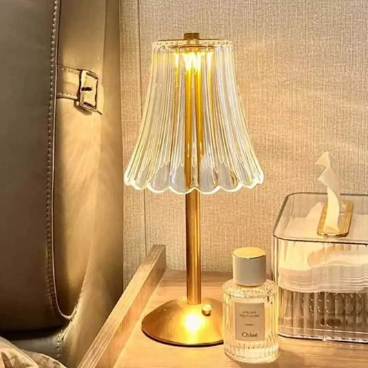 Abajur Cúpula | Luminária de Mesa Transparente