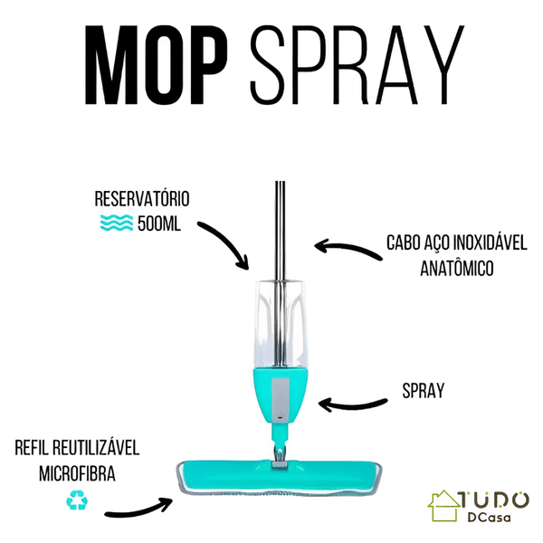 MOP Spray Rodo Esfregão com Reservatório