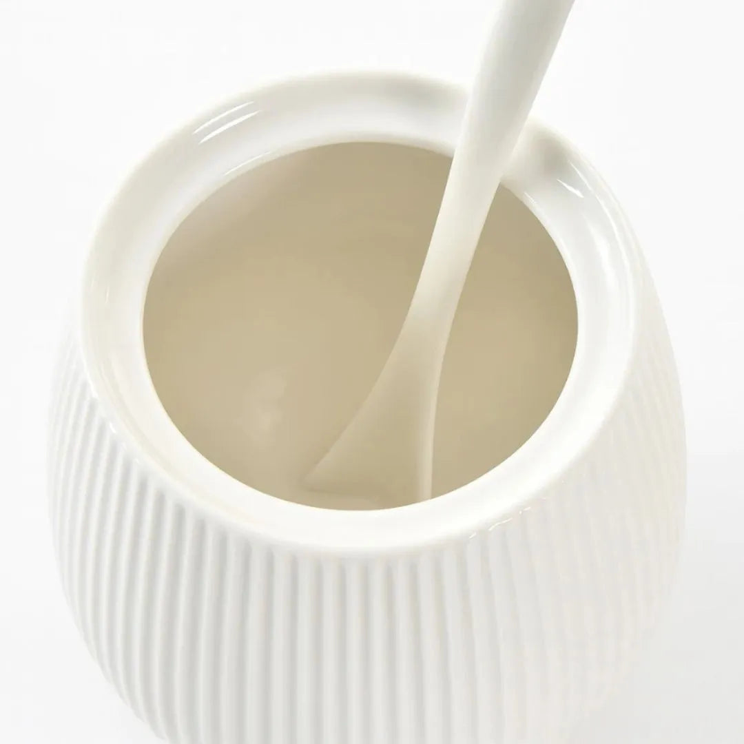 Açucareiro em Porcelana c/ Tampa Bambu