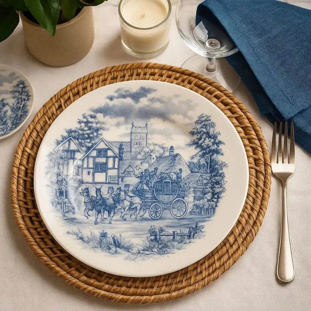 Aparelho De Jantar E Chá 20 Peças - Toile De Jouy