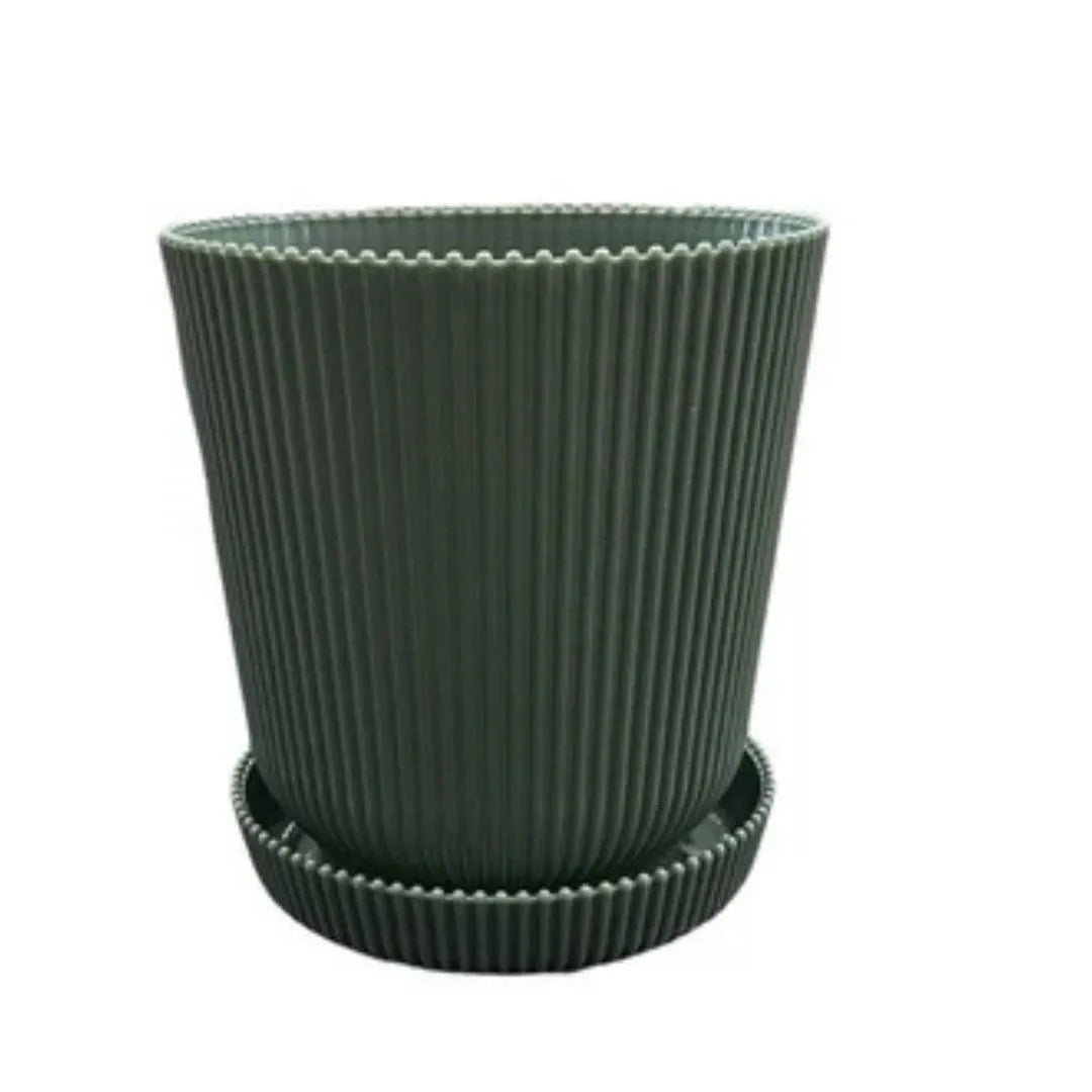 Kit de Vaso Decorativo com Bandeja Plastico