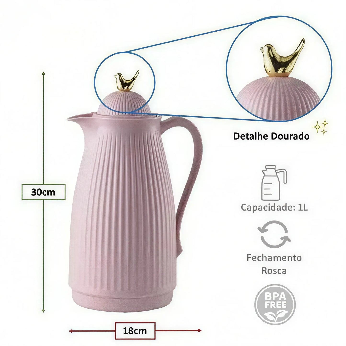 Garrafa Térmica - Coleção Bird