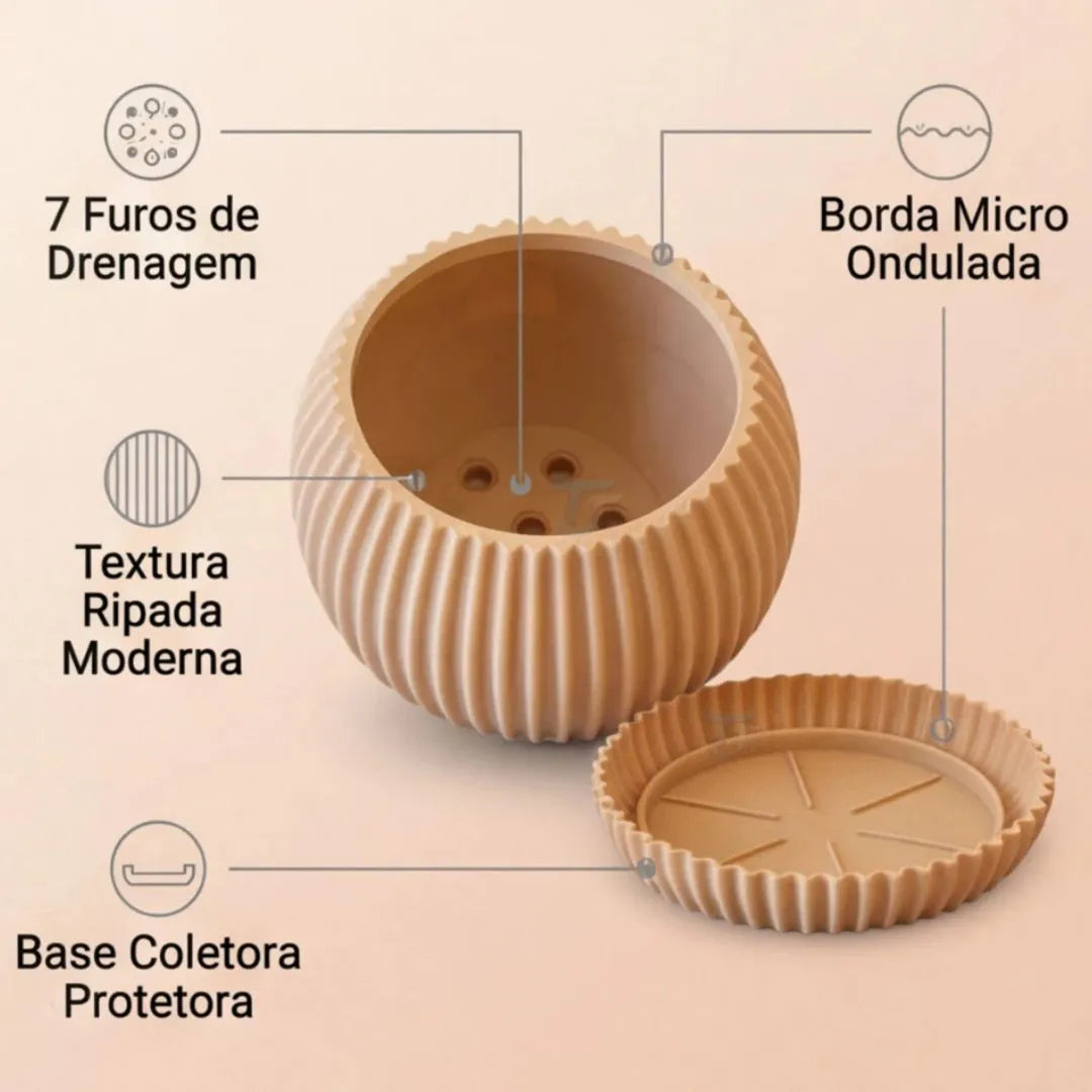 Mini Vaso para Suculentas com Bandeja