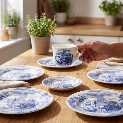 Aparelho De Jantar E Chá 20 Peças - Toile De Jouy