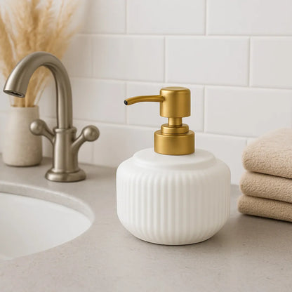 Porta Sabonete Líquido de Porcelana - Linha Glamour