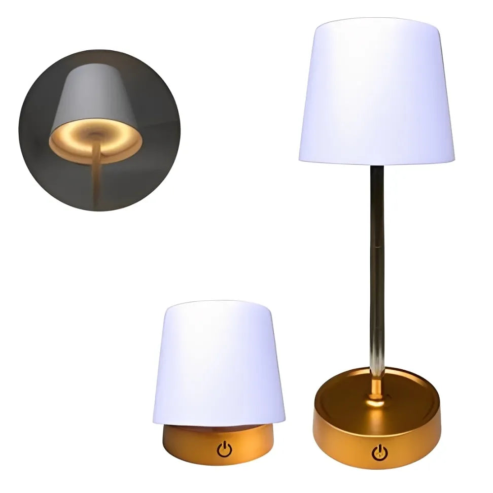 kit 2 Abajur  LED Recarregável Retrátil - Lúmine