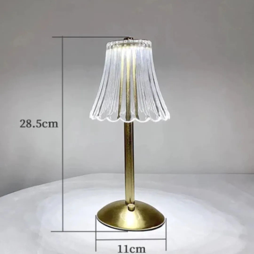 Abajur Cúpula | Luminária de Mesa Transparente