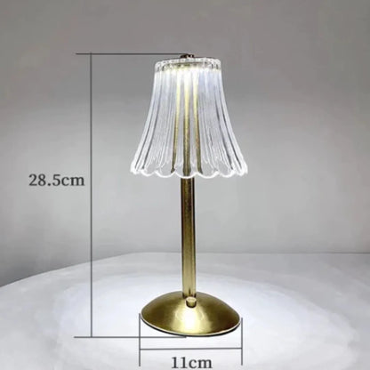 Abajur Cúpula | Luminária de Mesa Transparente