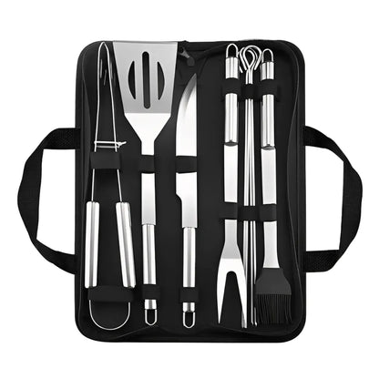 Kit Churrasco Com 9 Peças + Estojo - Rei da Brasa