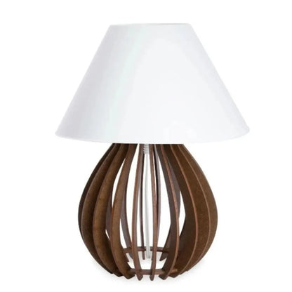 Abajur de Mesa Marrom MDF