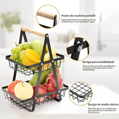 Fruteira De Mesa 2 e 3 Andares - Linha Gourmet