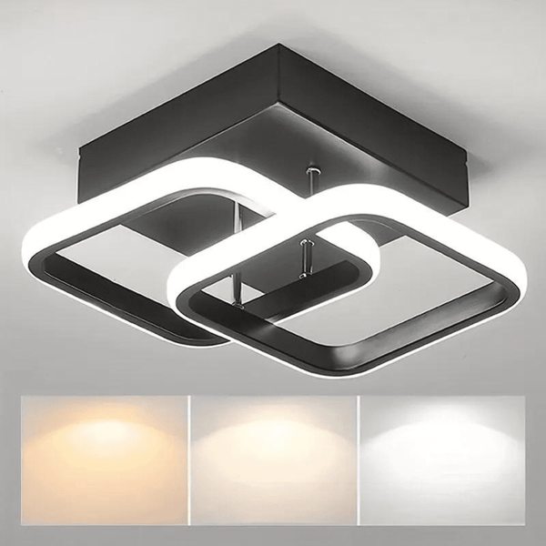 Luminária Led  Minimalista Quadrada 3 Em 1