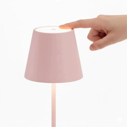 Abajur LED Moderno Recarregável Touch 3 Cores Sem Fio