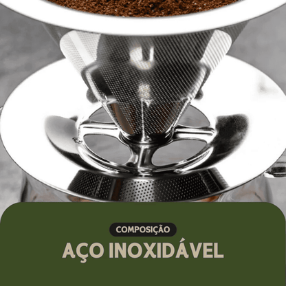 Filtro De Café Reutilizável 103 De Inox
