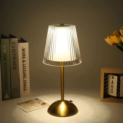 Abajur Cúpula | Luminária de Mesa Transparente