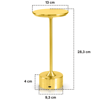 Luminária Sem Fio Recarregável Retro 3 Tons de Luzes - Illumi Touch