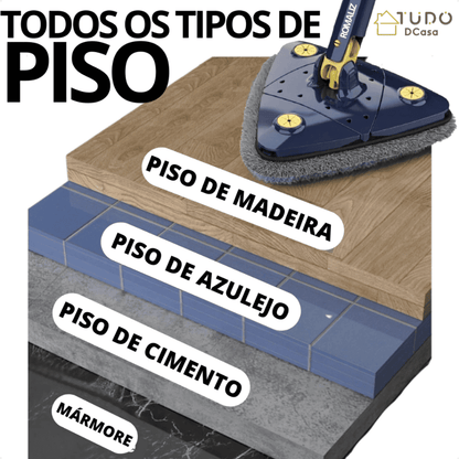 Mop Triangular Premium 360º ( + 2 PANOS GRÁTIS! )