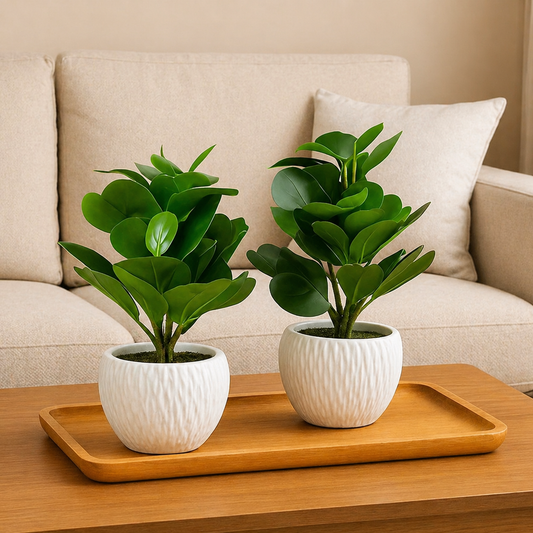 Vaso Decorativo com Planta Artificial