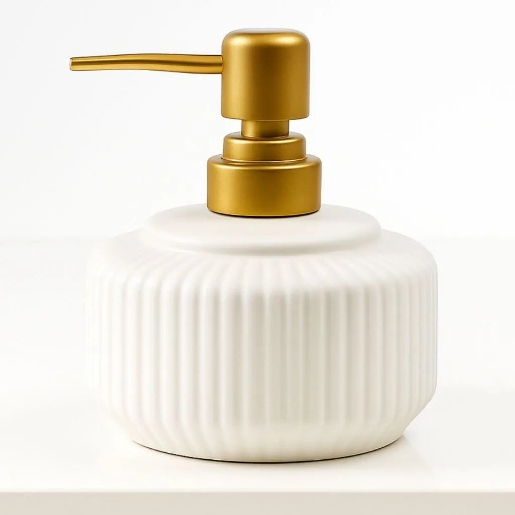 Porta Sabonete Líquido de Porcelana - Linha Glamour