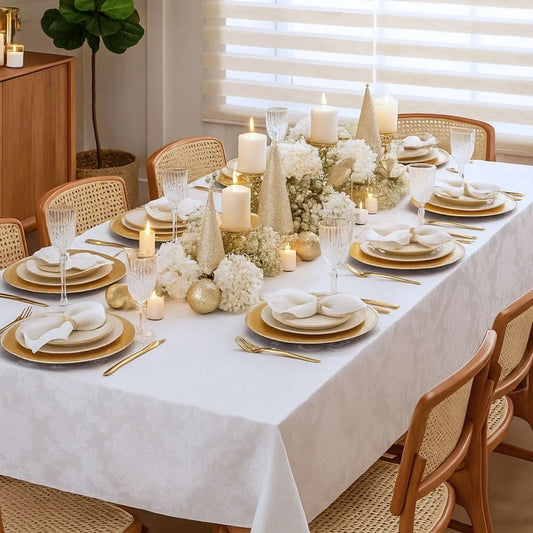 Toalha de Mesa Jacquard - Coleção Noite Feliz